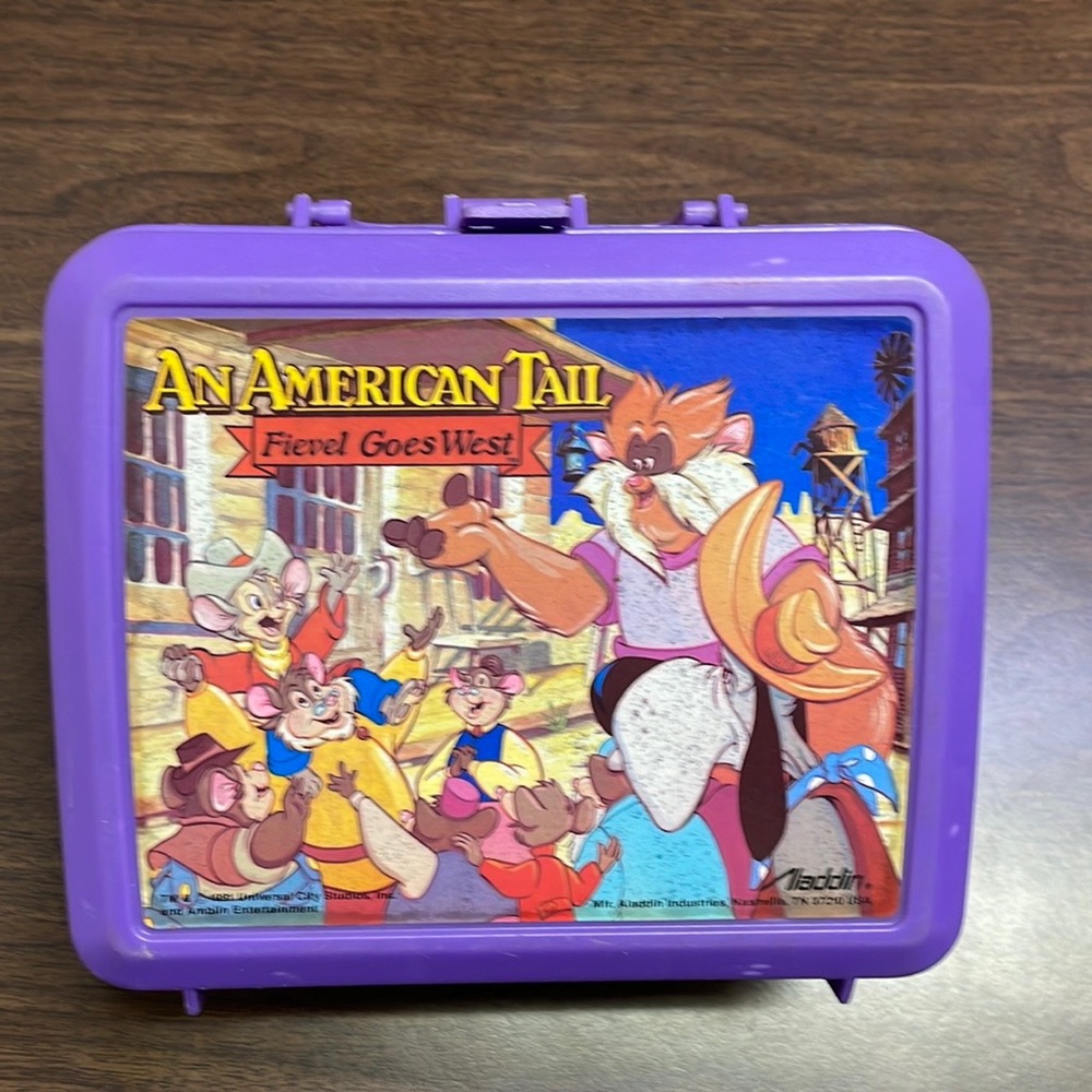 An American Tail Fievel Goes West lunchbox